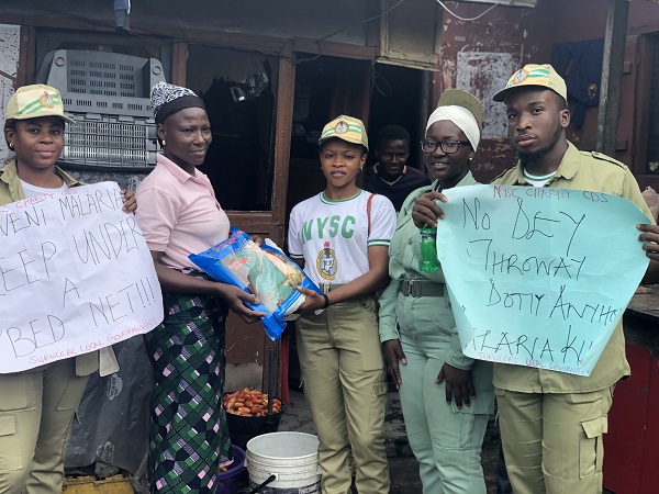 Corps Members Carry Out Charity CDS Project in Lagos